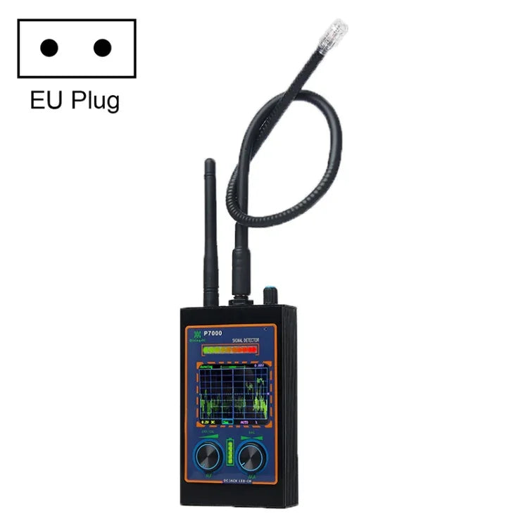 كاشف موجات راديوية مع شاشة LED، قابس أمريكي، P7000، قابس أوروبي، P7000، قابس أمريكي