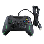يد تحكم ألعاب سلكية USB لجهاز XBOX ONE / الكمبيوتر / اللابتوب، طول الكابل: حوالي 2.1 متر، HSY-008 (أسود)