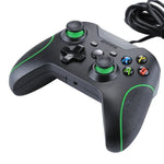 يد تحكم ألعاب سلكية USB لجهاز XBOX ONE / الكمبيوتر / اللابتوب، طول الكابل: حوالي 2.1 متر، HSY-008 (أسود)