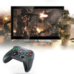 يد تحكم ألعاب سلكية USB لجهاز XBOX ONE / الكمبيوتر / اللابتوب، طول الكابل: حوالي 2.1 متر، HSY-008 (أسود)