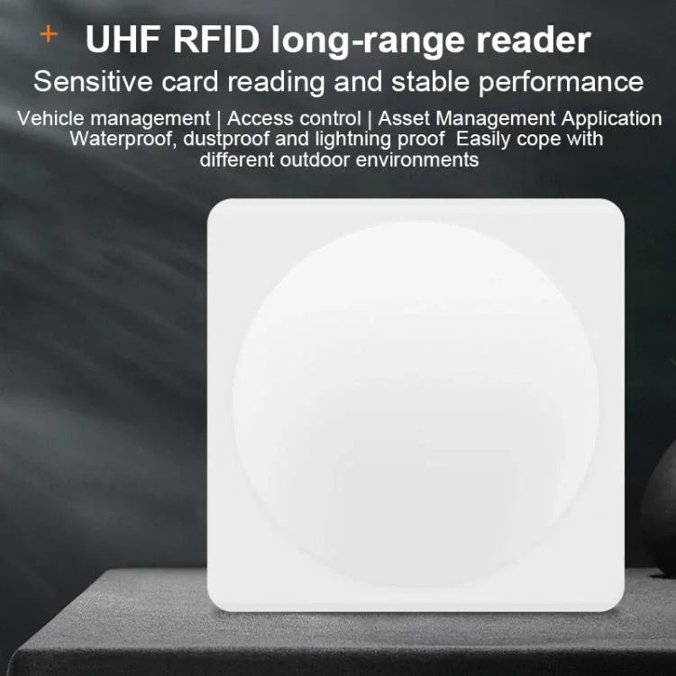 قارئ مدمج بتقنية RFID UHF لمسافة طويلة مع هوائي 9dBi وشريحة E710، الطراز: إضافة شبكة 4G، إضافة شبكة 4G