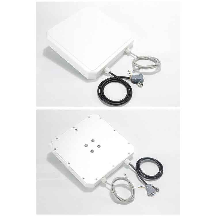 قارئ مدمج بتقنية RFID UHF لمسافة طويلة مع هوائي 9dBi مدمج، الطراز: إضافة اتصال واي فاي، إضافة اتصال واي فاي