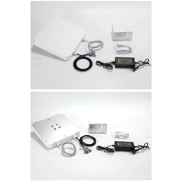 قارئ مدمج بتقنية RFID UHF لمسافة طويلة مع هوائي 9dBi مدمج، الطراز: إضافة اتصال واي فاي، إضافة اتصال واي فاي