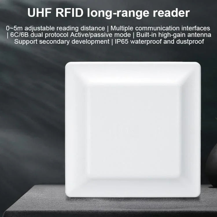 قارئ RFID مدمج متوسط المدى بتردد UHF، مسافة التعريف 0-5م، النمط: إضافة اتصال واي فاي، إضافة اتصال واي فاي