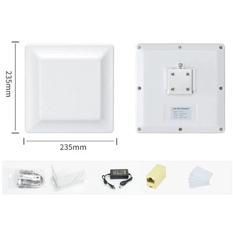 قارئ / كاتب RFID لتحديد العلامات الإلكترونية بتردد UHF مع هوائي 7dbi مدمج، النمط: منفذ RS232، منفذ RS232