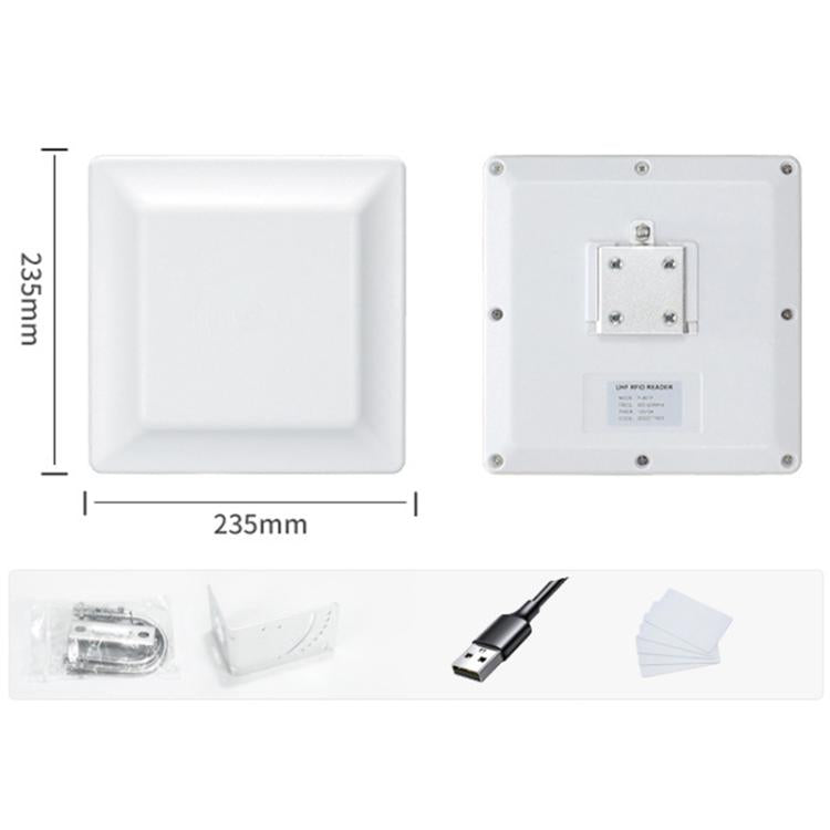 قارئ / كاتب RFID لتحديد العلامات الإلكترونية بتردد UHF مع هوائي 7dbi مدمج، النمط: منفذ USB افتراضي، منفذ USB افتراضي
