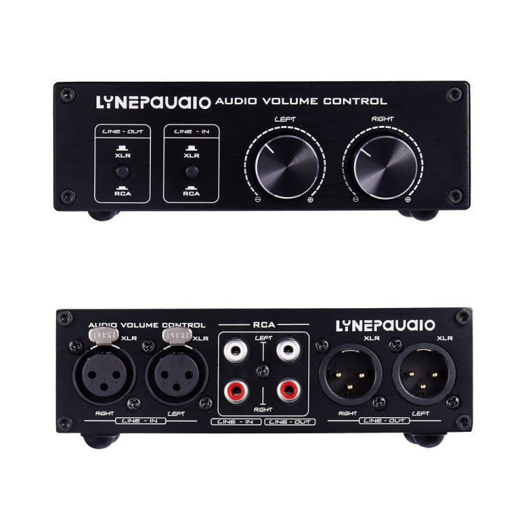 مفتاح LINEPAUDIO A977 2 دخل 2 خرج، مضخم صوت سلبي متوازن بالكامل، تحكم في مستوى الصوت لمصدر صوت مزدوج، A977