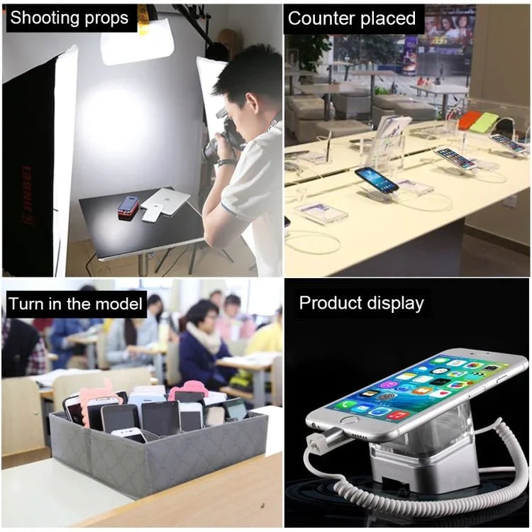 Aluminum Shell Square - column Anti - theft Alarm Stand Security System Burglar Alarm / Anti - theft Alarm Display Holder for iPhone & iPod with 8 - Pin Port - Trustpick