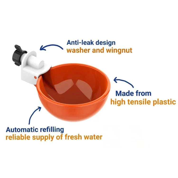 Automatic Chicken Waterer Cups Chicken Water Feeder Random Color - Trustpick