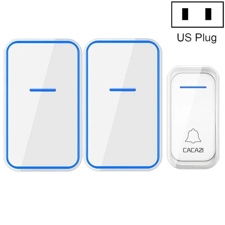 CACAZI A68 - 2 One to Two Wireless Remote Control Electronic Doorbell Home Smart Digital Wireless Doorbell - Trustpick