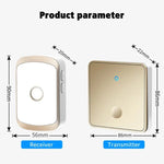 CACAZI FA50 1 For 1 Push - button Self - generating Wireless Doorbell - Trustpick