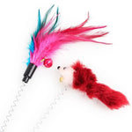 Cat Interactive Stick Feather Toy with Fixed Suction Cup - Trustpick