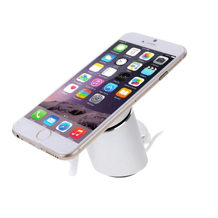 Cylindrical Display Stand Digital Security System Burglar Alarm / Anti - theft Alarm with Password Remote Control for iPhone & iPod & iPad with 8 Pin Port - Trustpick