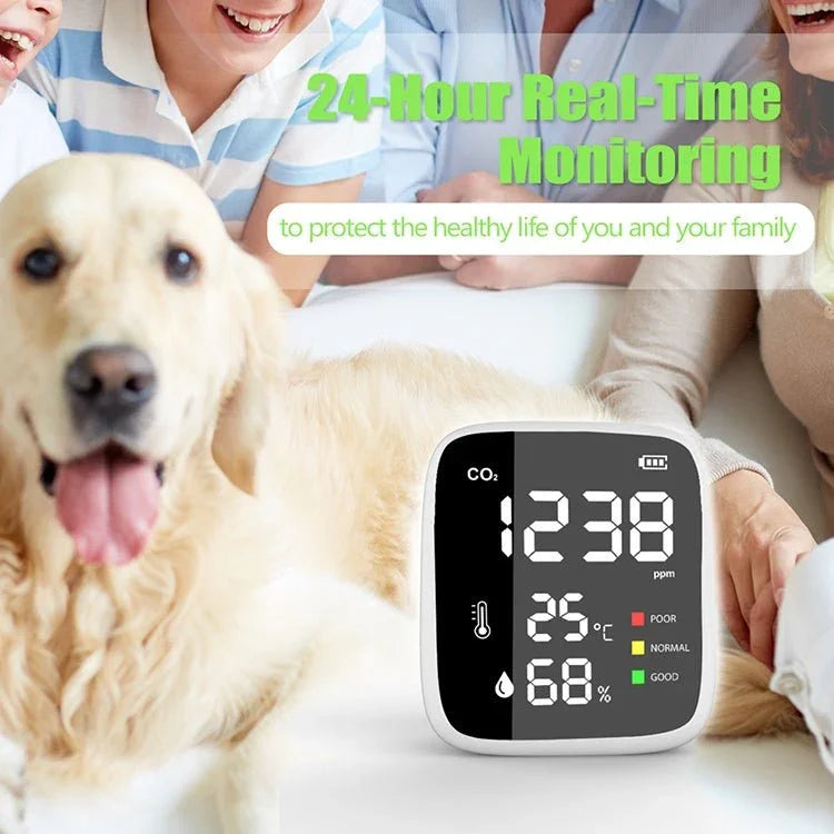 DM1308B Carbon Dioxide Detector Concentration Monitor with LED Display - Trustpick