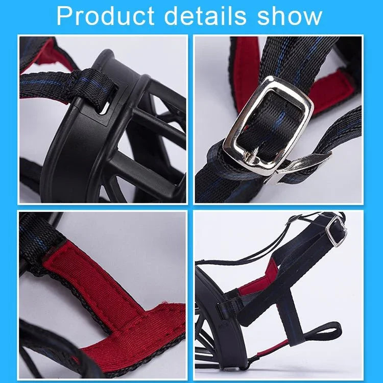 Dog Muzzle Prevent Biting Chewing and Barking Allows Drinking and Panting, Size: 12.5*12.5*15.4cm - Trustpick