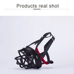 Dog Muzzle Prevent Biting Chewing and Barking Allows Drinking and Panting, Size: 8.2*7.6*10.4cm - Trustpick