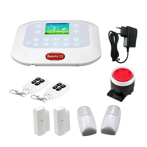 DY - GSM50A 8 in 1 Kit 315MHz / 433MHz Wireless GSM/PSTN Intelligent Anti - Burglar Alarm System, Touch Panel LCD Screen - Trustpick