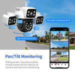 ESCAM PT223 3x4MP HD Motion Detection WiFi Three - screen PTZ IP Camera - Trustpick