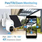 ESCAM QF255 2.0 Million Pixels 1080P HD WiFi Solar Camera, Support Two - way Voice & PIR Motion Detection & Night Vision & TF Card - Trustpick