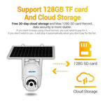 ESCAM QF450 HD 1080P 4G EU Version Solar Powered IP Camera with 128G Memory, Support Two - way Audio & PIR Motion Detection & Night Vision & TF Card - Trustpick