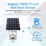 ESCAM QF480 EU Version HD 1080P IP66 Waterproof 4G Solar Panel PT IP Camera with Battery, Support Night Vision / Motion Detection / TF Card / Two Way Audio - Trustpick