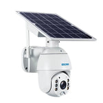 ESCAM QF480 EU Version HD 1080P IP66 Waterproof 4G Solar Panel PT IP Camera with Battery, Support Night Vision / Motion Detection / TF Card / Two Way Audio - Trustpick