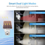 ESCAM QF480 EU Version HD 1080P IP66 Waterproof 4G Solar Panel PT IP Camera with Battery, Support Night Vision / Motion Detection / TF Card / Two Way Audio - Trustpick