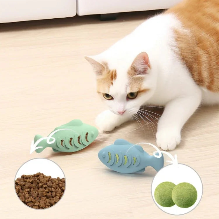 Fish Shape Silicone Cat Toy - Trustpick