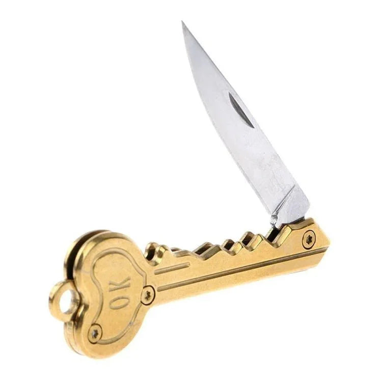 Mini Key Knife Tactical Camp Outdoor Keyring Ring Keychain Fold Self Defense Security Multi Tool - Trustpick