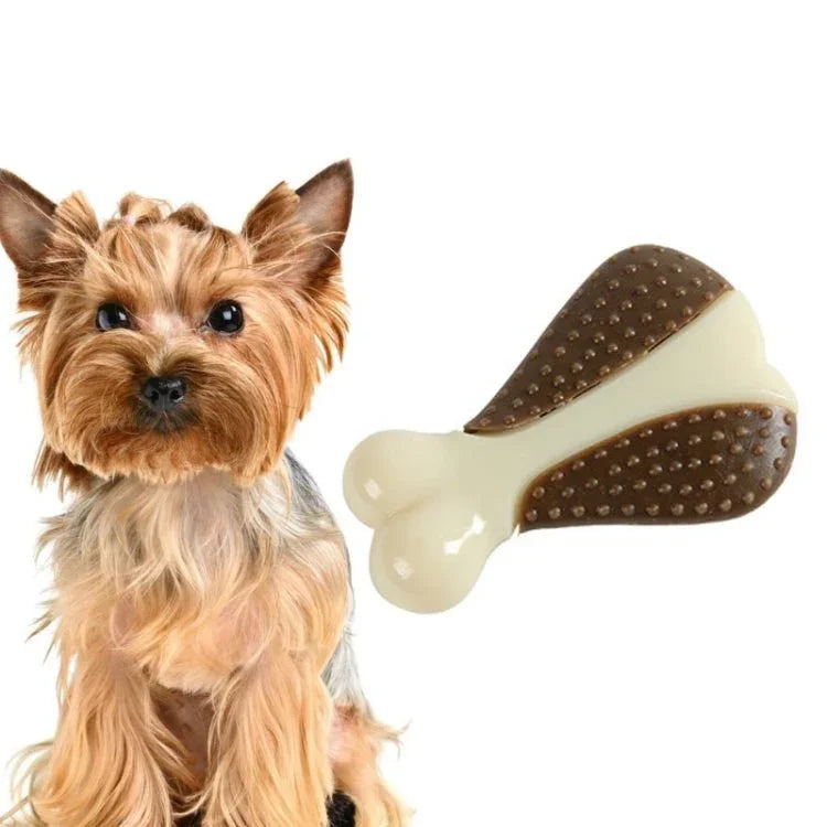 Pet Bite Resistant Toy Nylon Cowhide Molar Teeth Eating Play Bone Dog Toy - Trustpick