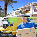T23 2288 x 1288P Full HD Solar Powered WiFi Camera, Support PIR Alarm, Night Vision, Two Way Audio, TF Card, Not Include Battery - Trustpick