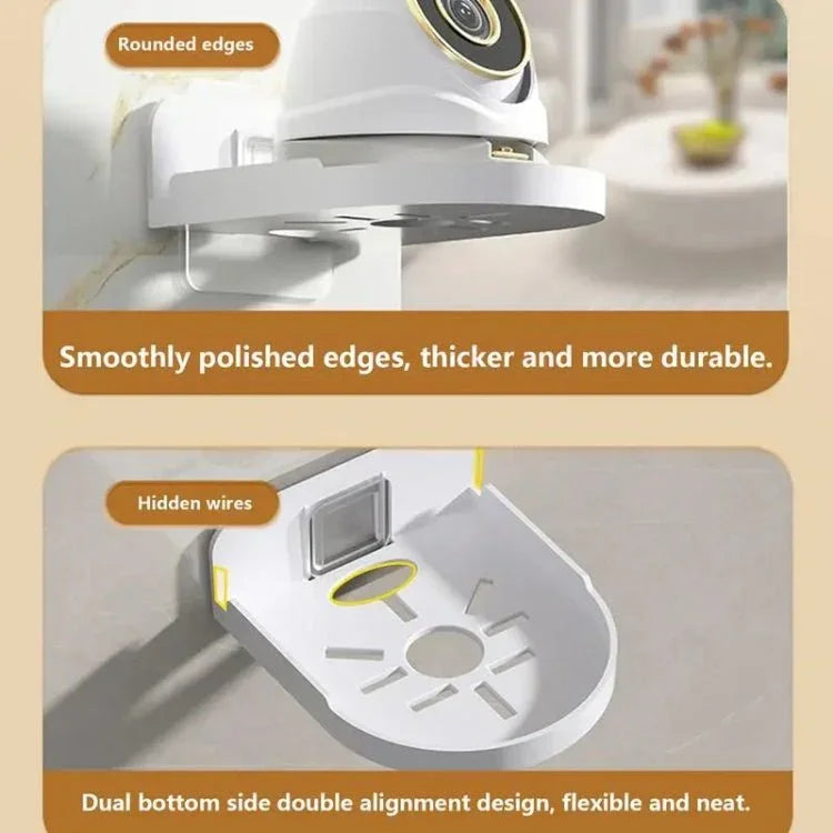 Traceless Wall Mounted Camera Bracket Home No - Punch Surveillance Rack Router Shelf - Trustpick