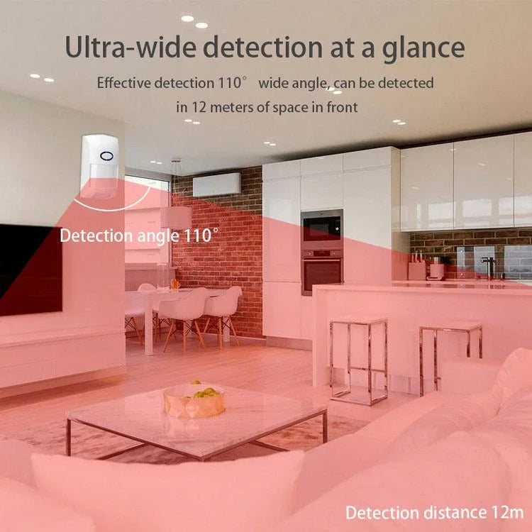 Tuya Smart App WiFi Infrared Alarm Smart Home Human Body Infrared Detector PIR - Trustpick