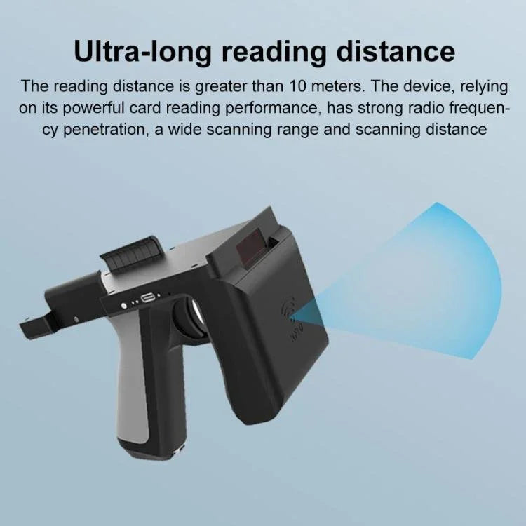 UHF RFID Radio Frequency High Performance Handheld Back Clip Bluetooth Communication Reader, Style: Bluetooth RFID Reader/Writer - Trustpick