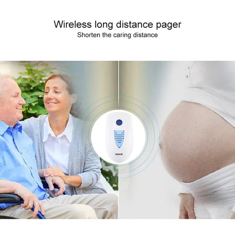 VOYE V003A Home Music Remote Control Wireless Doorbell with 38 Polyphony Sounds, US Plug - Trustpick