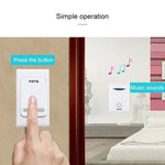 VOYE V006B Home Music Remote Control Wireless Doorbell with 38 Polyphony Sounds - Trustpick