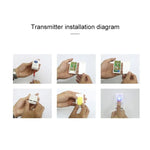 VOYE V009A Home Music Remote Control Wireless Doorbell with 38 Polyphony Sounds, US Plug - Trustpick