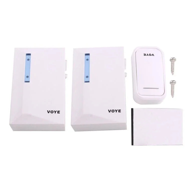 VOYE V015F2 Wireless Smart Music Home Doorbell with Dual Receiver, Remote Control Distance: 120m (Open Air) - Trustpick