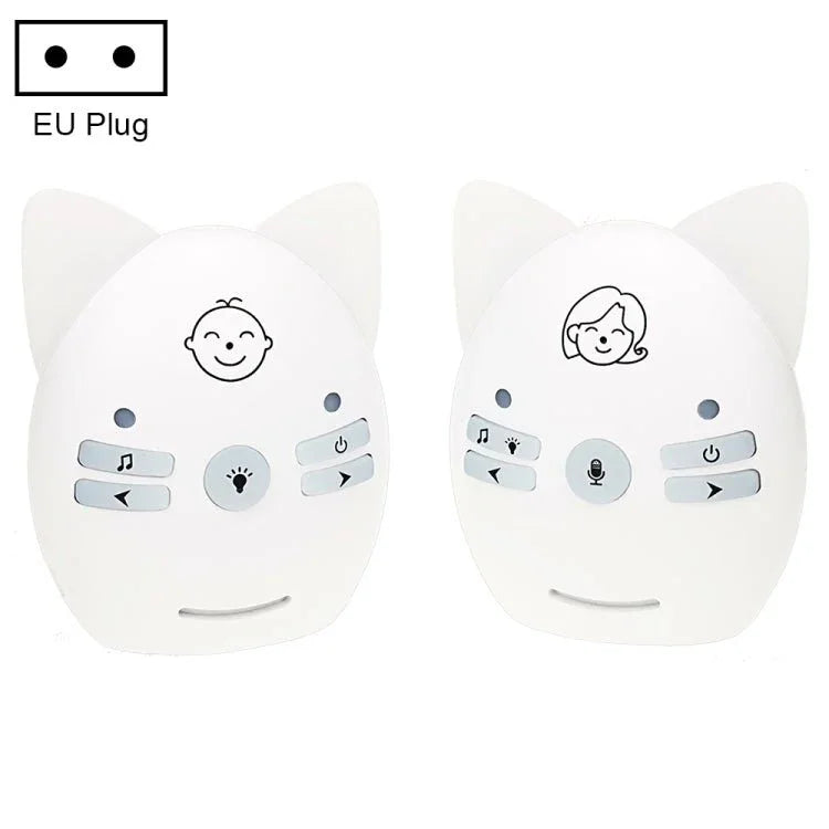 Wireless Audio Baby Monitor Support Voice Monitoring + Intercom + Night Light without Battery - Trustpick