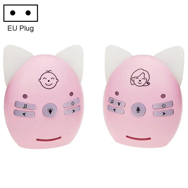 Wireless Audio Baby Monitor Support Voice Monitoring + Intercom + Night Light without Battery - Trustpick