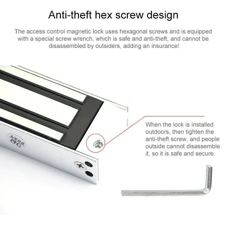 YH - 280D Double Door Magnetic Lock (280kg) - Trustpick